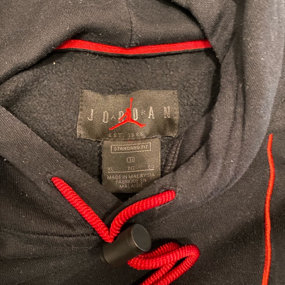 Jordan Black Sweater with Red Details - Picture 2 of 2